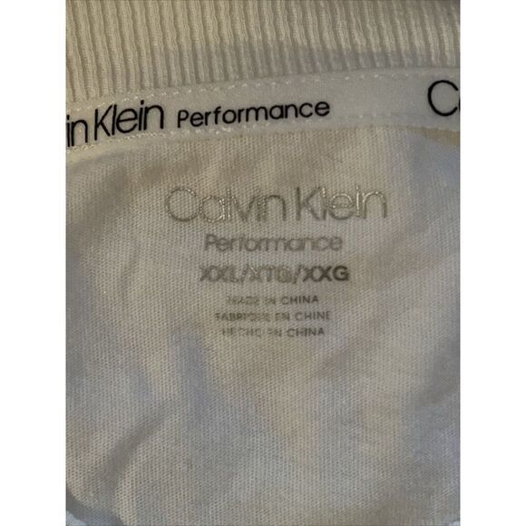 Calvin Klein Performance White Sliced Logo Cropped T-Shirt Women's Plus XXL NWT - Picture 6 of 8